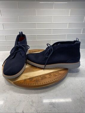 UGG Men's Navy Knit Chukka Boots